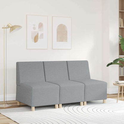 Divano Sedia Grigio Chiaro 55 cm in Tessuto