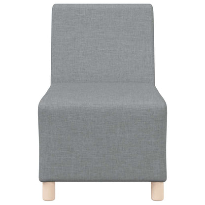 Divano Sedia Grigio Chiaro 55 cm in Tessuto