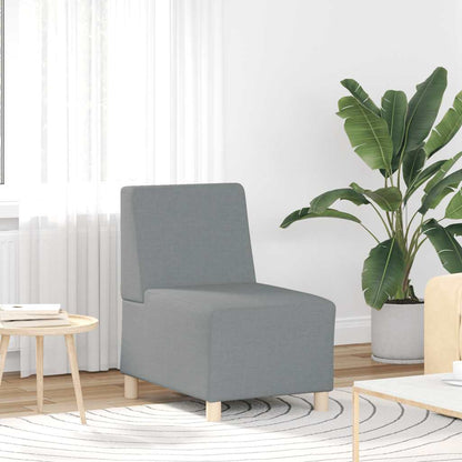 Divano Sedia Grigio Chiaro 55 cm in Tessuto