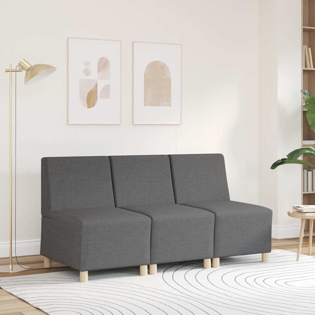 Divano Sedia Grigio Scuro 55 cm in Tessuto
