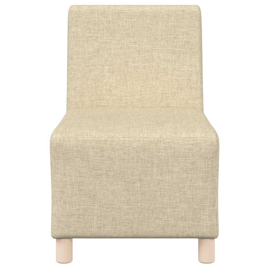Divano Sedia Crema 55 cm in Tessuto