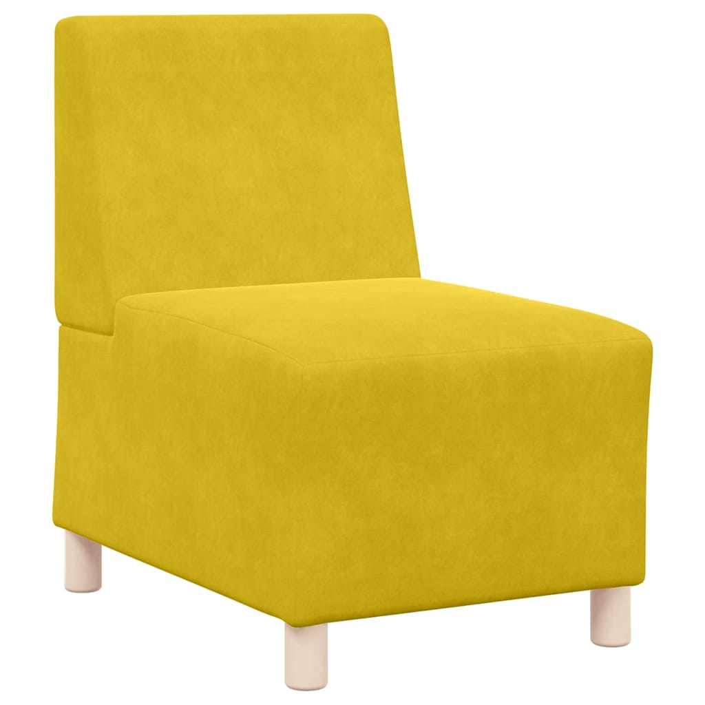 Divano Sedia Giallo 55 cm Velluto