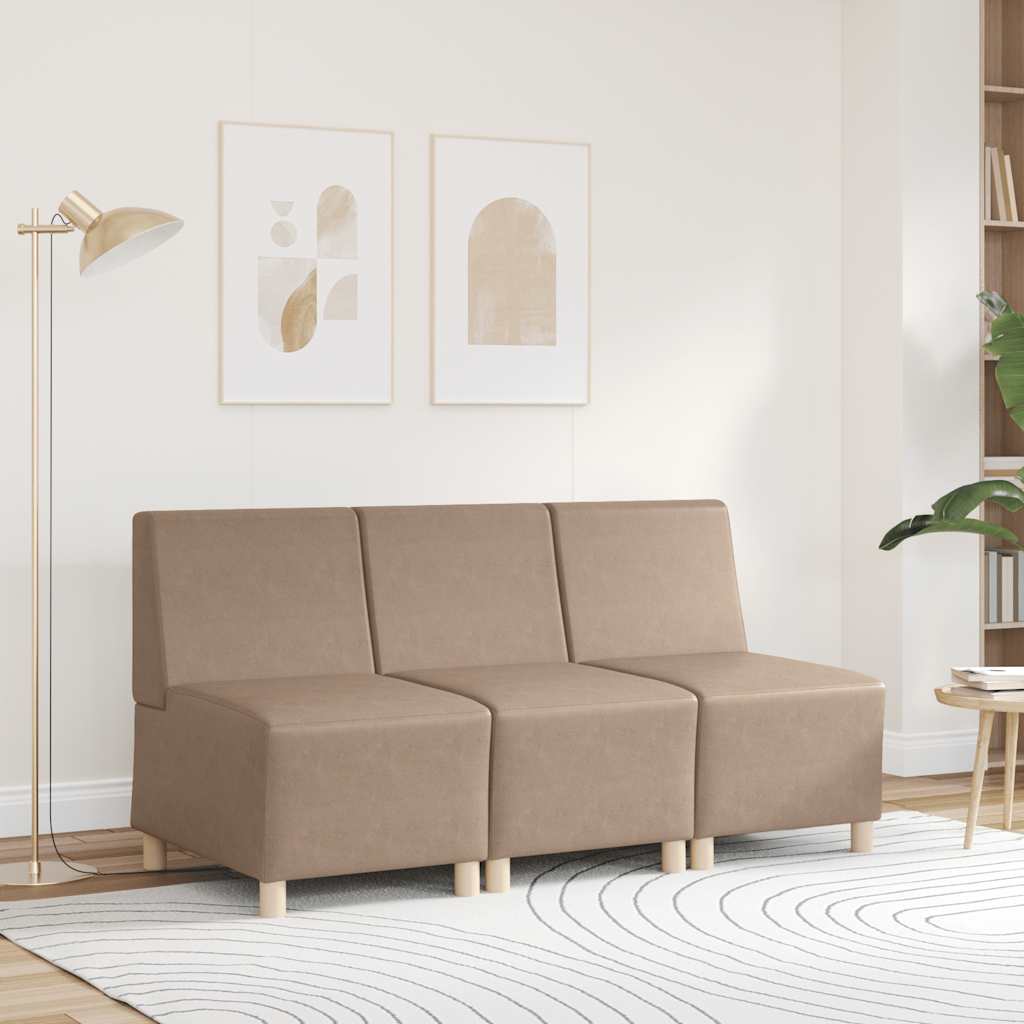 Divano Sedia Cappuccino 55 cm in Similpelle