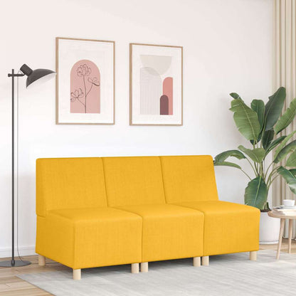 Divano Sedia Giallo Chiaro 55 cm in Tessuto di Velluto a Coste
