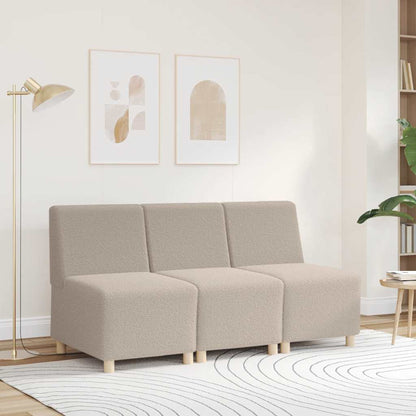 Divano Sedia Grigio Chiaro 55cm Tessuto Riccio Simile alla Lana