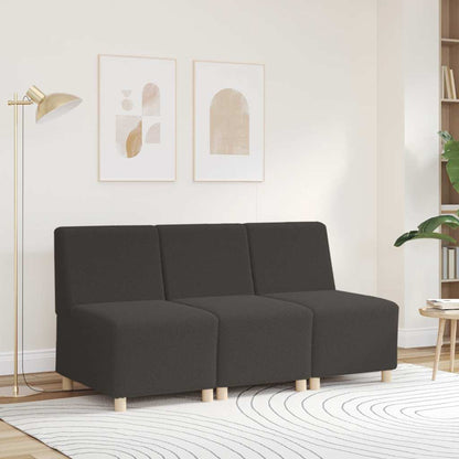 Divano Sedia Grigio Scuro 55 cm Tessuto Riccio Simile alla Lana