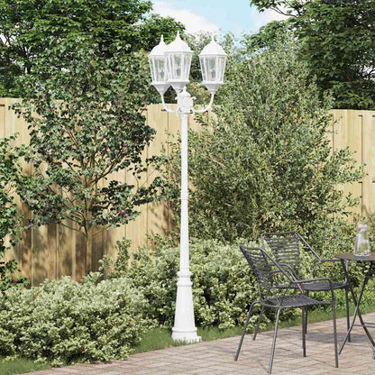 Luce da Giardino Bianco 61 x 53 x 235 cm Alluminio e vetro