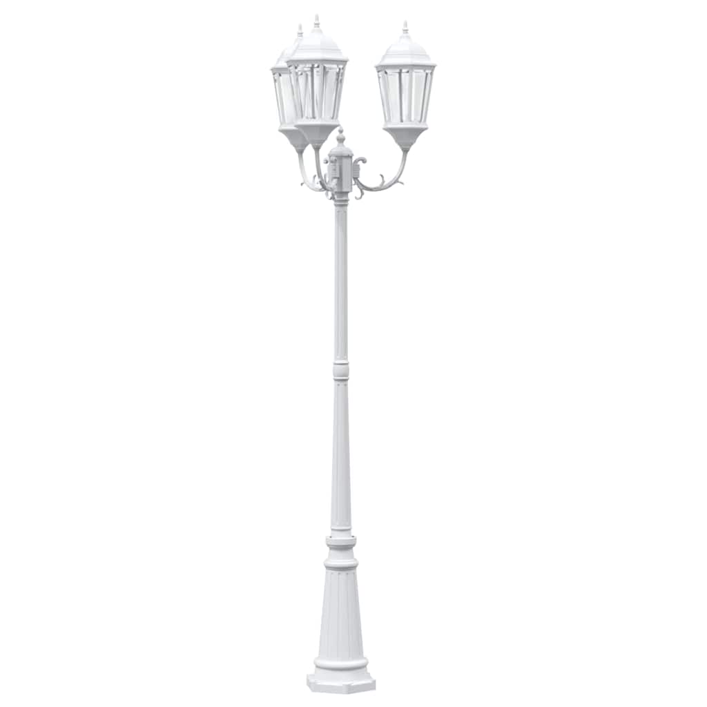 Luce da Giardino Bianco 61 x 53 x 235 cm Alluminio e vetro