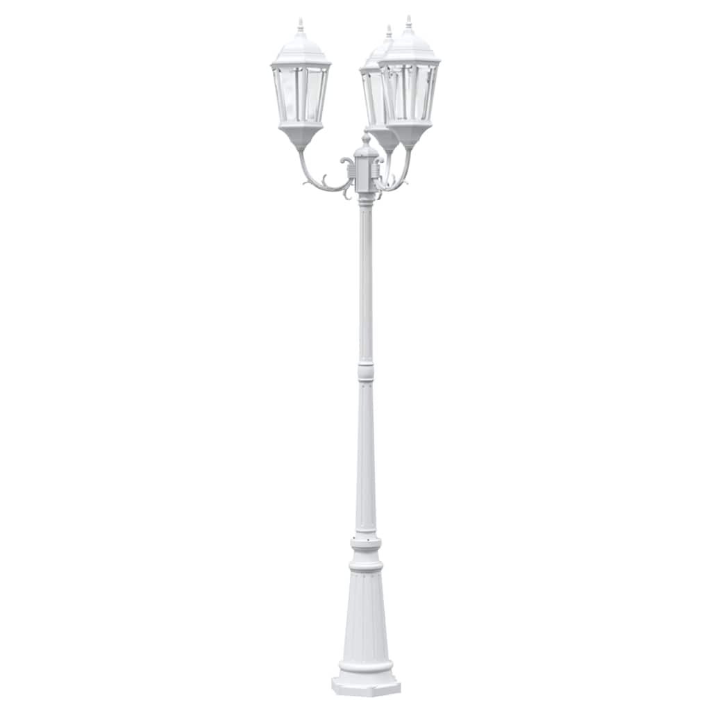 Luce da Giardino Bianco 61 x 53 x 235 cm Alluminio e vetro