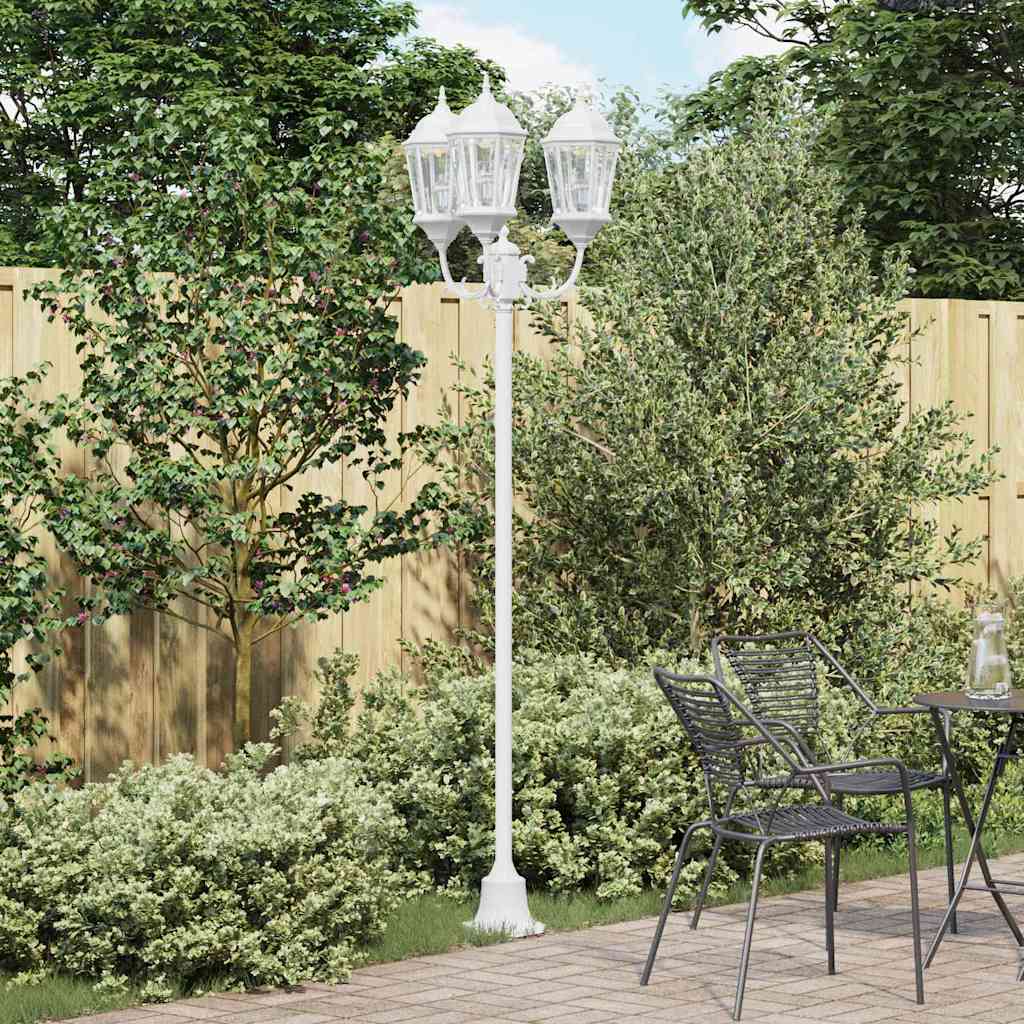 Luce da Giardino Bianco 57 x 49 x 241 cm Alluminio e vetro