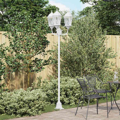 Luce da Giardino Bianco 57 x 49 x 241 cm Alluminio e vetro