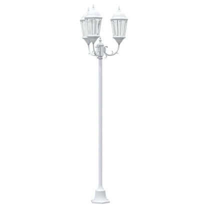 Luce da Giardino Bianco 57 x 49 x 241 cm Alluminio e vetro