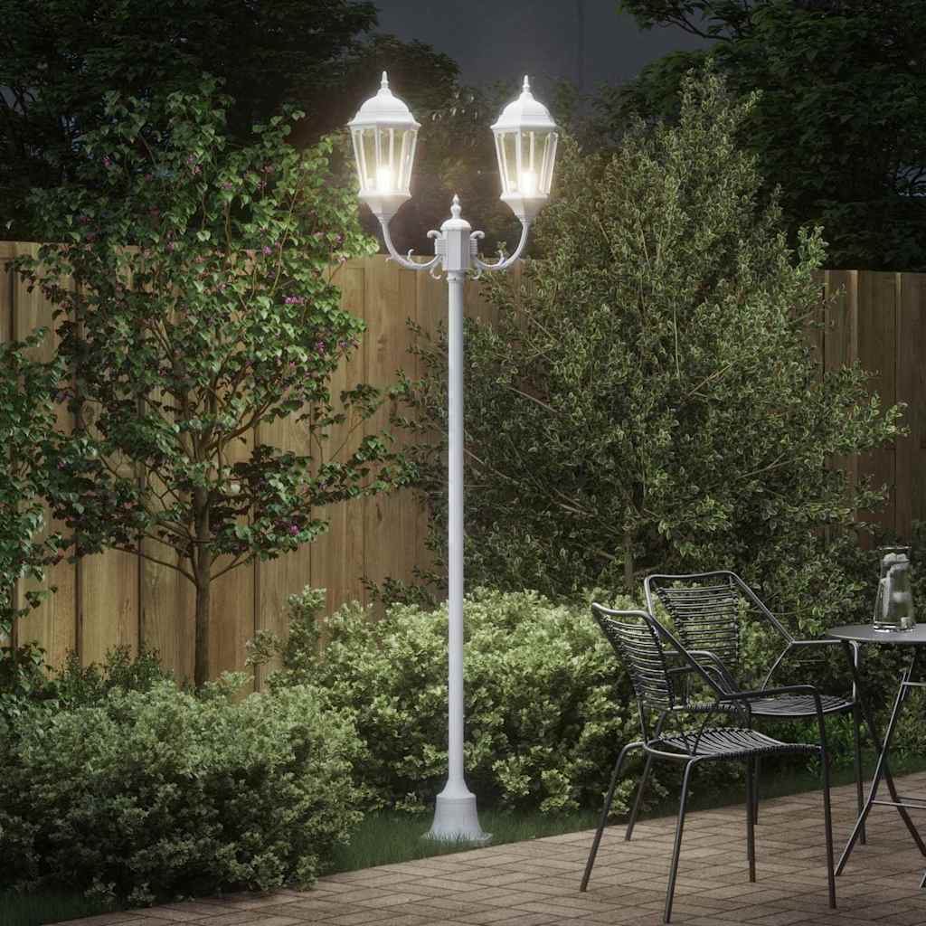 Luce da Giardino Bianco 68 x 20 x 235 cm Alluminio e vetro