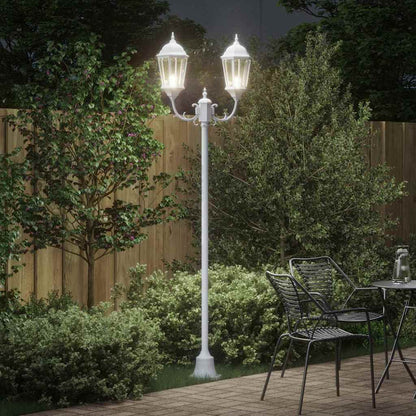 Luce da Giardino Bianco 68 x 20 x 235 cm Alluminio e vetro