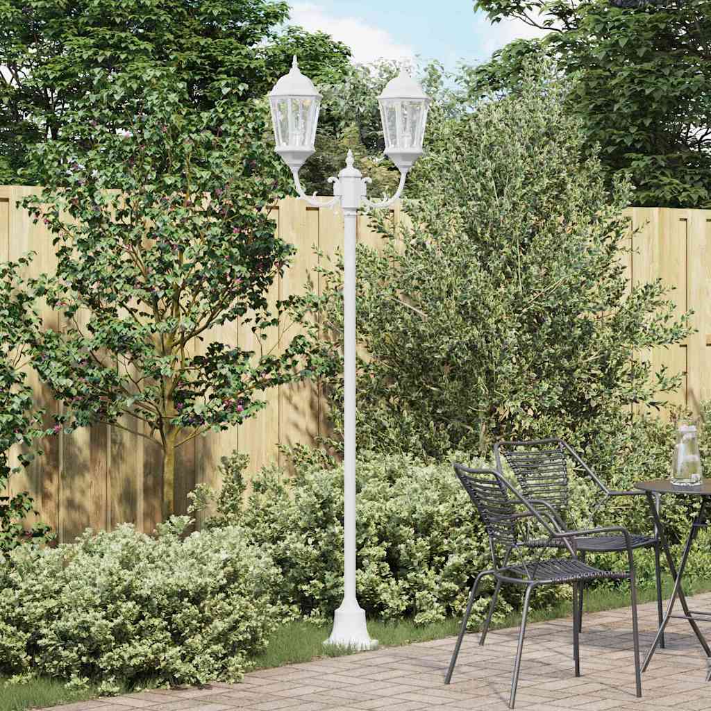 Luce da Giardino Bianco 68 x 20 x 235 cm Alluminio e vetro