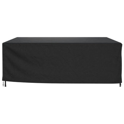 Copri Mobili Giardino 2pz Nera 260x260x90 cm Impermeabile 420D