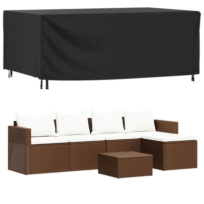Copri Mobili Giardino 2pz Nera 240x140x90 cm Impermeabile 420D