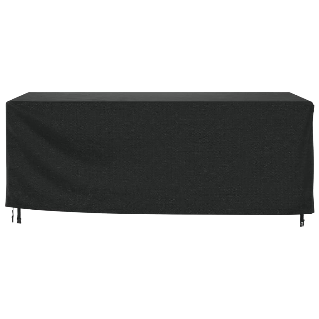 Copri Mobili Giardino 2pz Nera 240x140x90 cm Impermeabile 420D