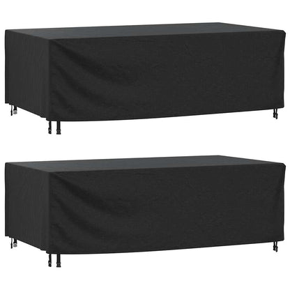 Copri Mobili Giardino 2pz Nera 229x113x73 cm Impermeabile 420D