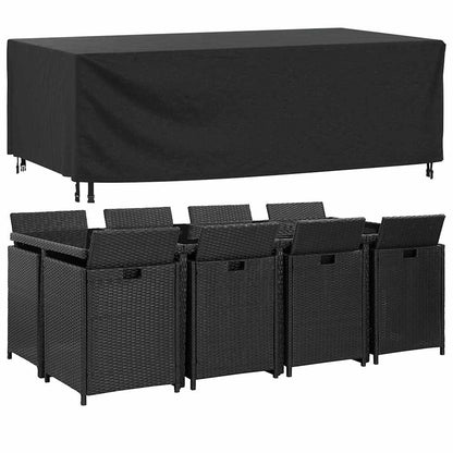 Copri Mobili Giardino 2pz Nera 229x113x73 cm Impermeabile 420D