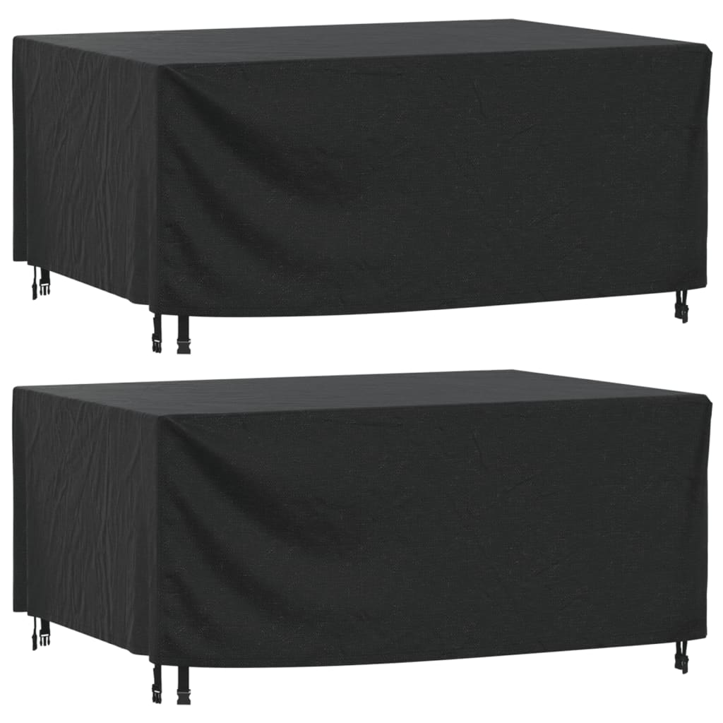 Copri Mobili Giardino 2pz Nera 172x113x73 cm Impermeabile 420D