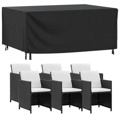 Copri Mobili Giardino 2pz Nera 172x113x73 cm Impermeabile 420D