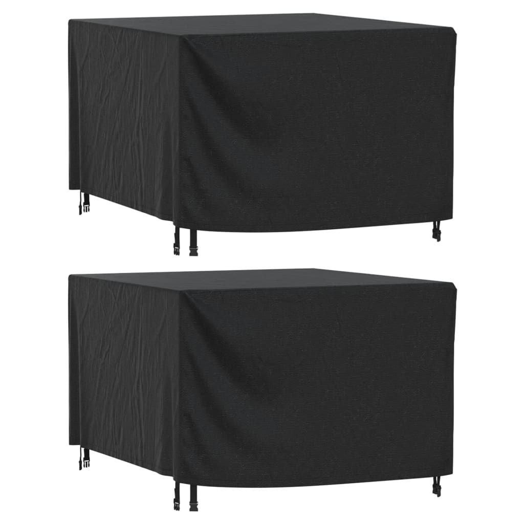 Copri Mobili Giardino 2pz Nera 135x135x90 cm Impermeabile 420D