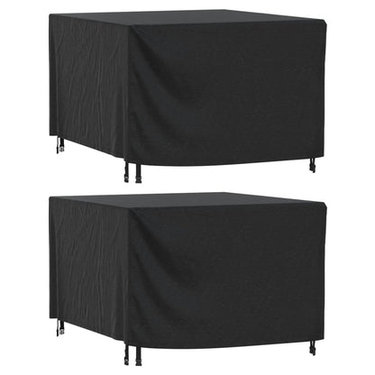 Copri Mobili Giardino 2pz Nera 135x135x90 cm Impermeabile 420D