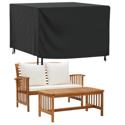Copri Mobili Giardino 2pz Nera 135x135x90 cm Impermeabile 420D