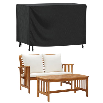 Copri Mobili Giardino 2pz Nera 140x70x90 cm Impermeabile 420D