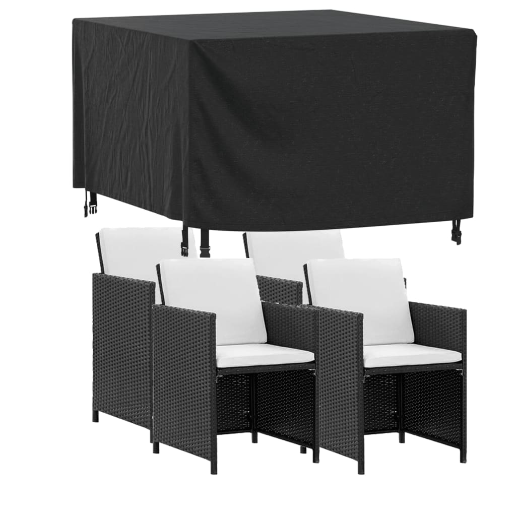 Copri Mobili Giardino 2pz Nera 113x113x73 cm Impermeabile 420D