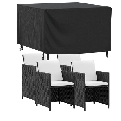 Copri Mobili Giardino 2pz Nera 113x113x73 cm Impermeabile 420D