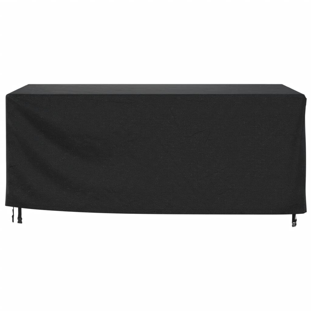 Copri Mobili Giardino 2pz Nera 225x143x90 cm Impermeabile 420D
