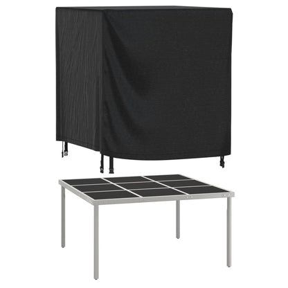Copri Mobili Giardino 2pz Nera 116x100x120 cm Impermeabile 420D
