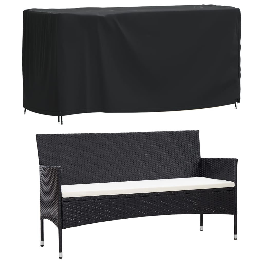 Copri Mobili Giardino 2pz Nera 180x70x90 cm Impermeabile 420D