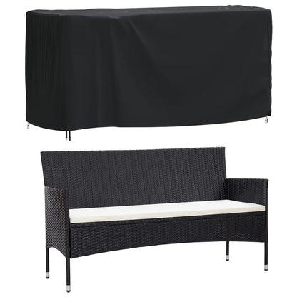 Copri Mobili Giardino 2pz Nera 180x70x90 cm Impermeabile 420D