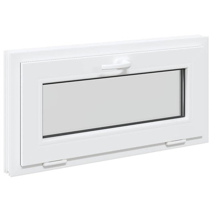 Finestra Seminterrato RISOR 80x40 cm Tilt 2 Vetri Bianco