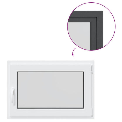 Finestra per Seminterrato RISOR 60x80cm Anta Ribalta DIN Destra