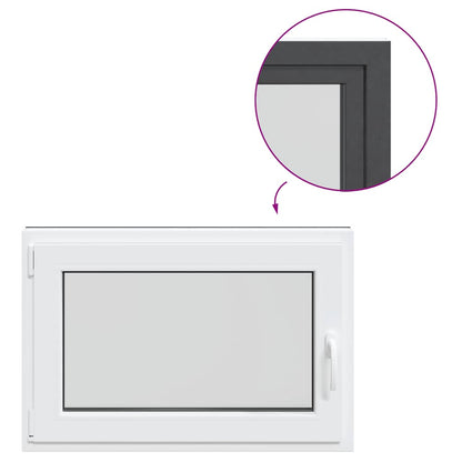 Finestra Seminterrato RISOR 60x80 cm Anta Ribalta DIN Sinistra