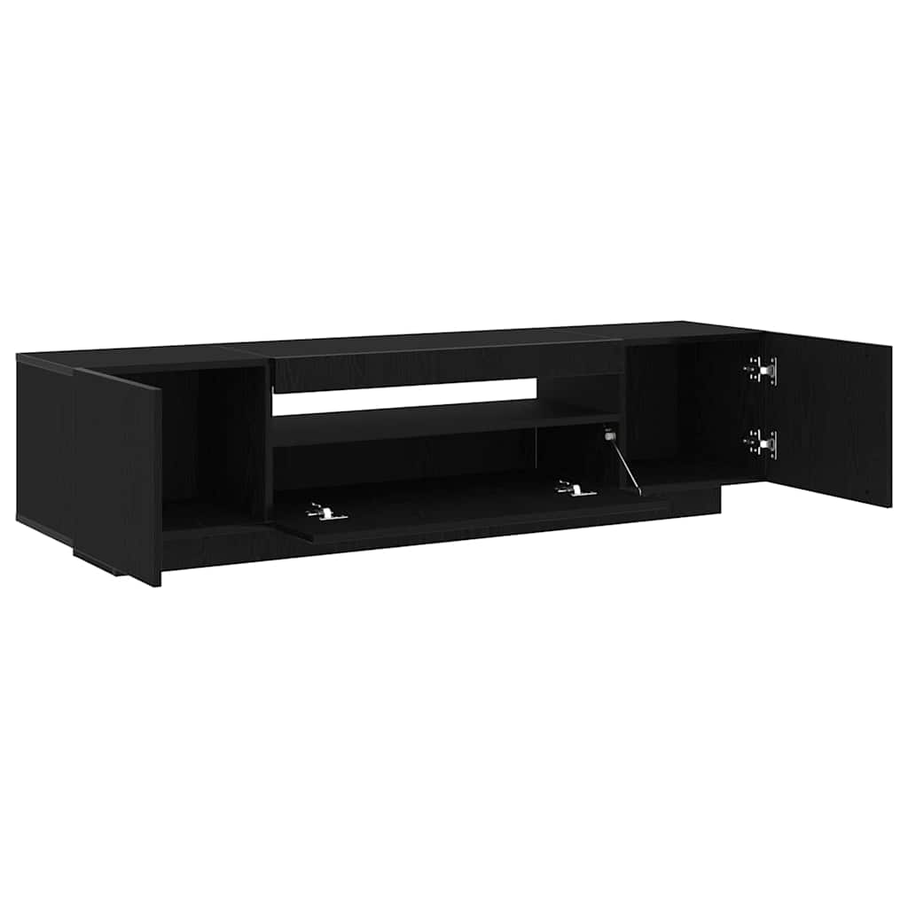 Mobile TV Nero 160 x 35 x 40 cm Legno multistrato