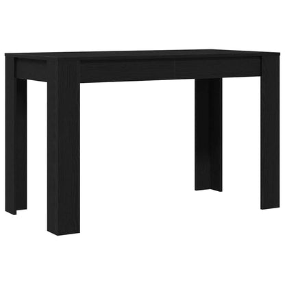 Tavolo da Pranzo Rovere Nero 120x60x76 cm Legno Multistrato