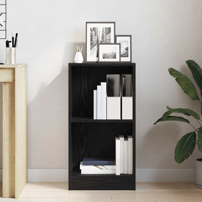 Libreria Rovere Nero 40x24x76 cm in Legno Multistrato