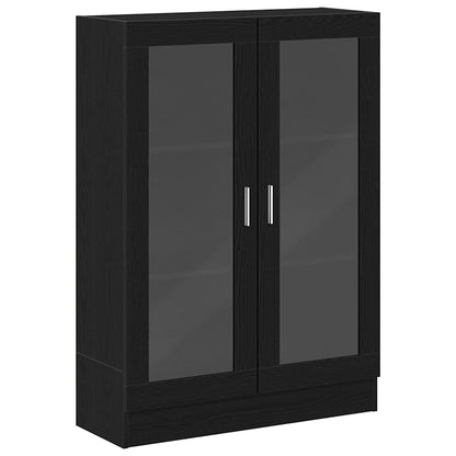 Libreria Rovere Nero 82,5x30,5x115 cm in Legno Multistrato