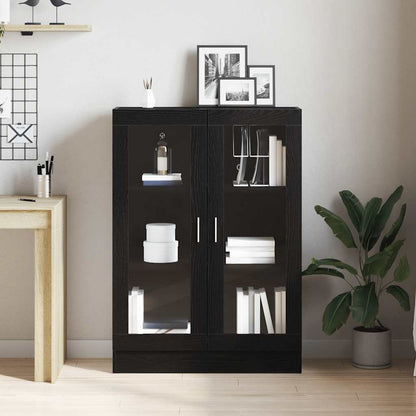 Libreria Rovere Nero 82,5x30,5x115 cm in Legno Multistrato