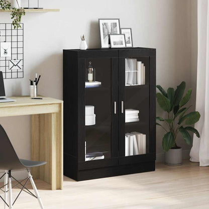 Libreria Rovere Nero 82,5x30,5x115 cm in Legno Multistrato