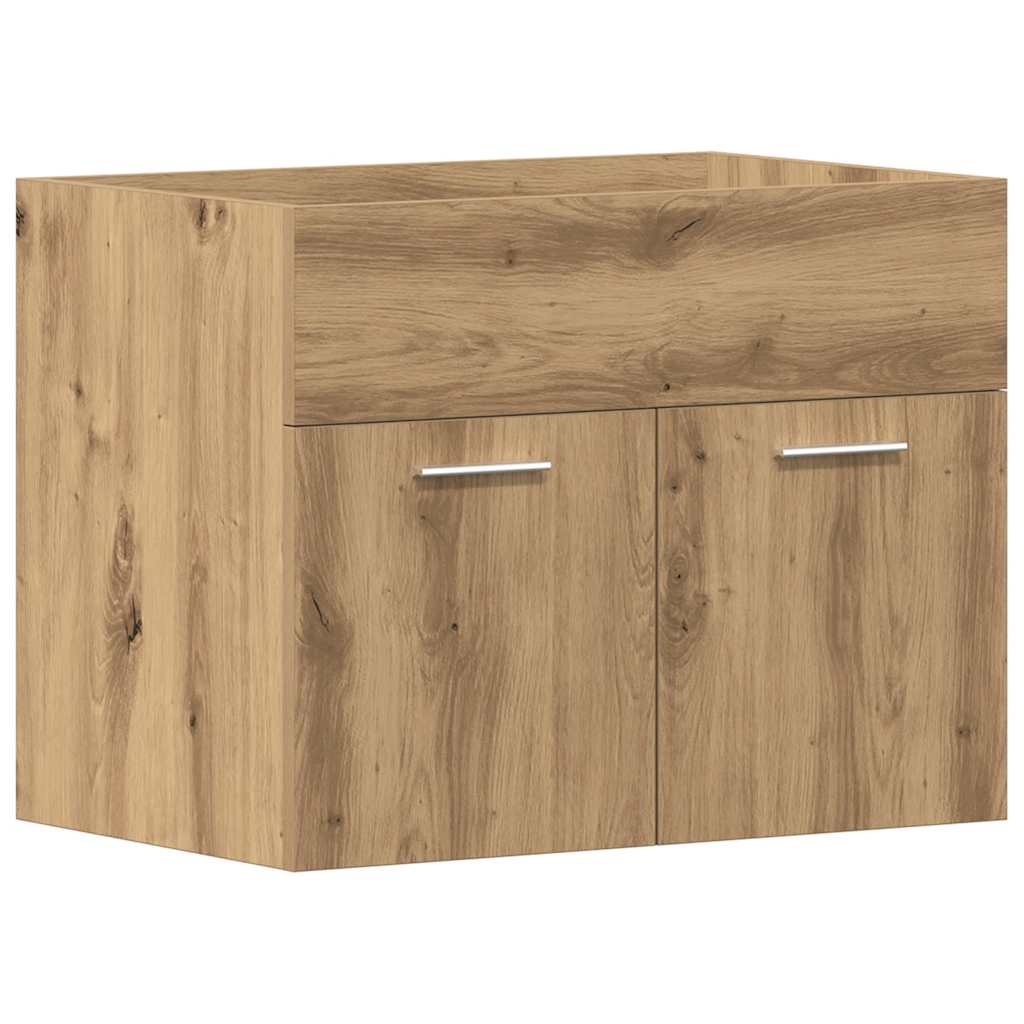 Mobile Lavabo Bagno Rovere Artigianale 60x38,5x46 cm Truciolato