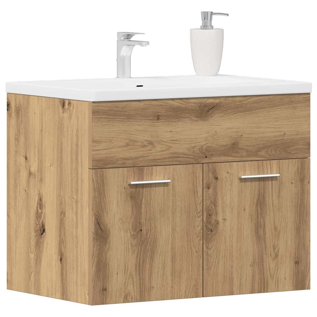 Mobile Lavabo Bagno Rovere Artigianale 60x38,5x46 cm Truciolato
