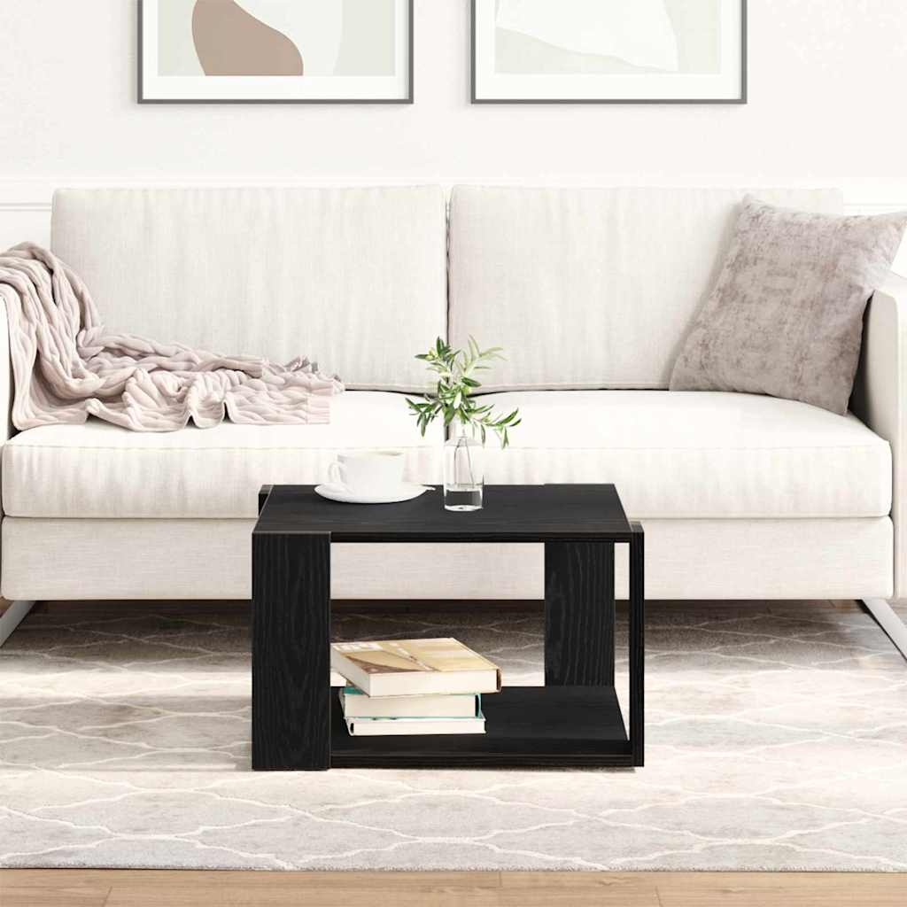 Tavolino da salotto Rovere Nero 85 x 55 x 31 cm