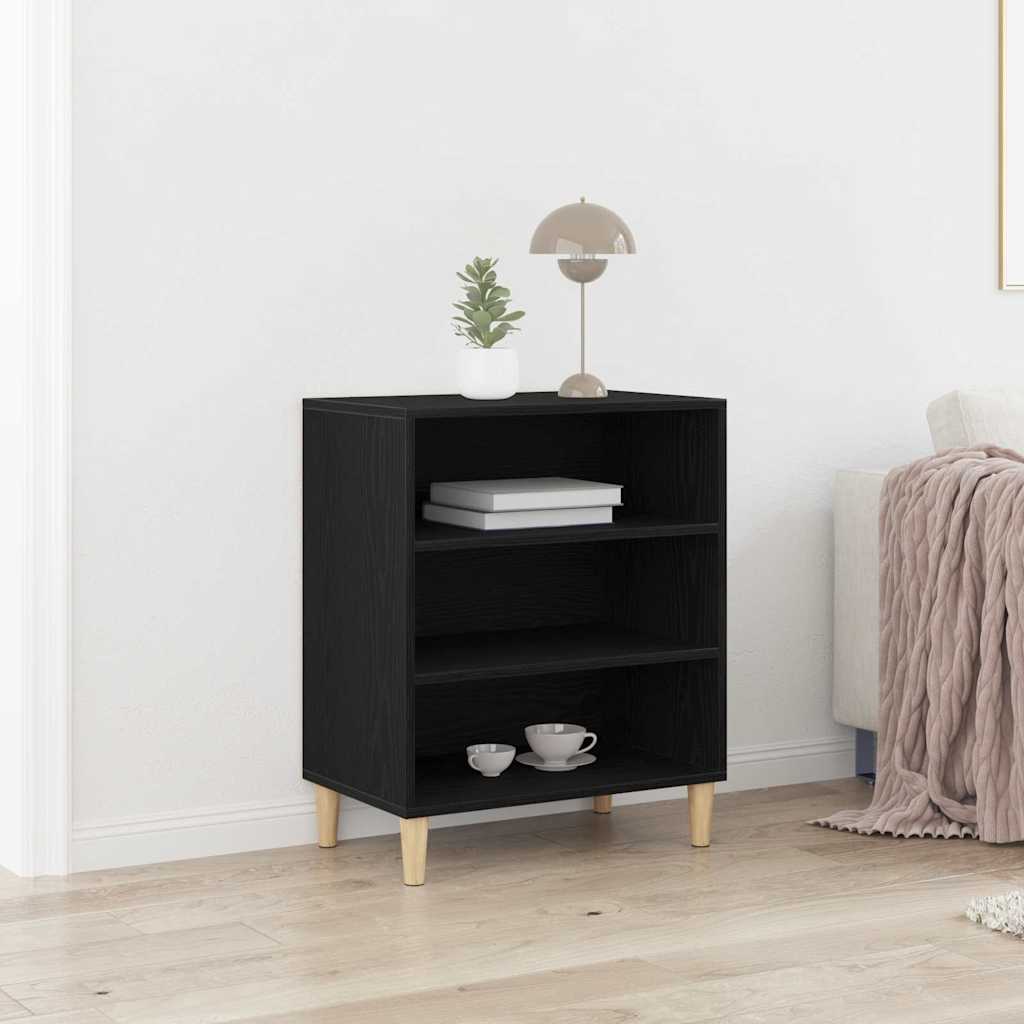 Credenza Rovere Nero 57 x 35 x 70 cm Legno multistrato