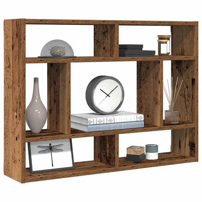 Mensola a Muro Legno Antico 75x16x55 cm in Legno Multistrato